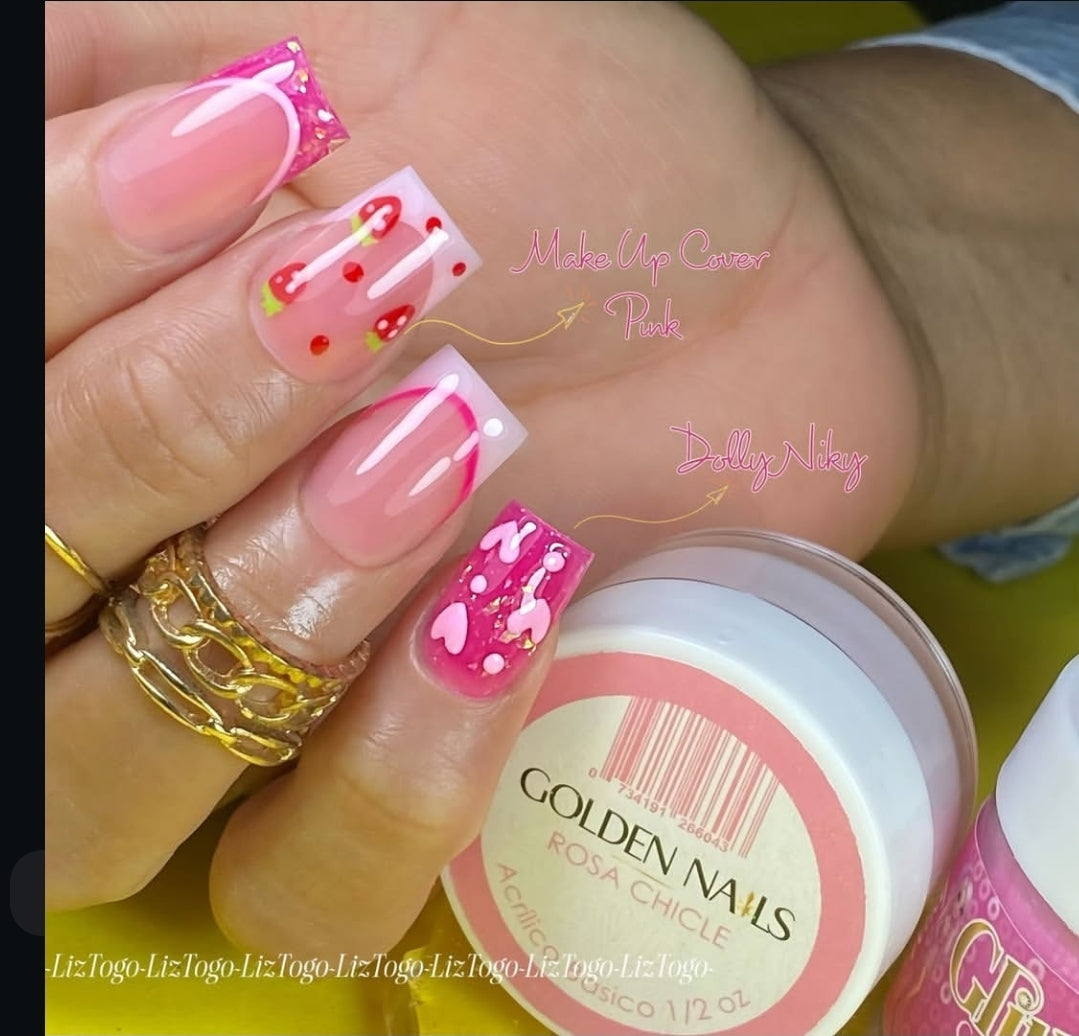 Acrilicos 17 colores en  1/2 onza Golden Nails