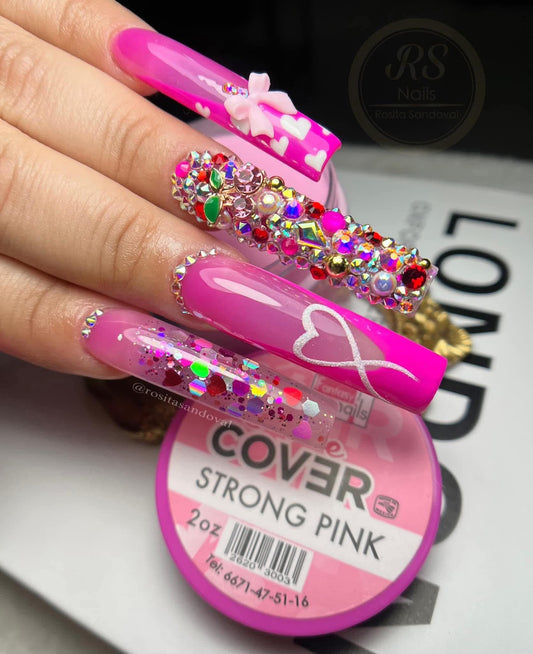 Acrílico Fantasy Nails Strong Pink 2 onzas