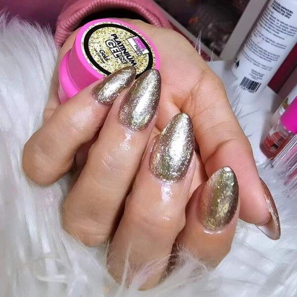 Gel platinum fantasy nails