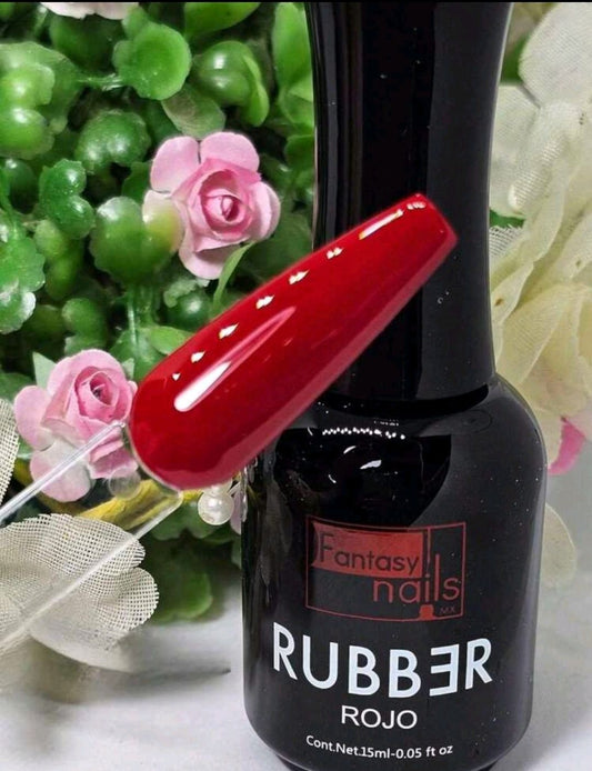 Rubber Rojo fantasy nails
