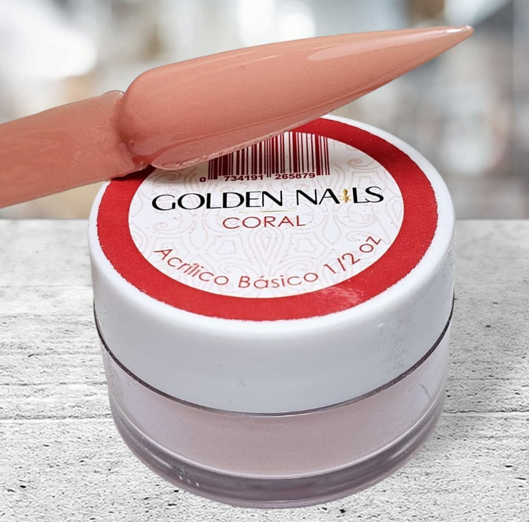Acrilicos 17 colores en  1/2 onza Golden Nails