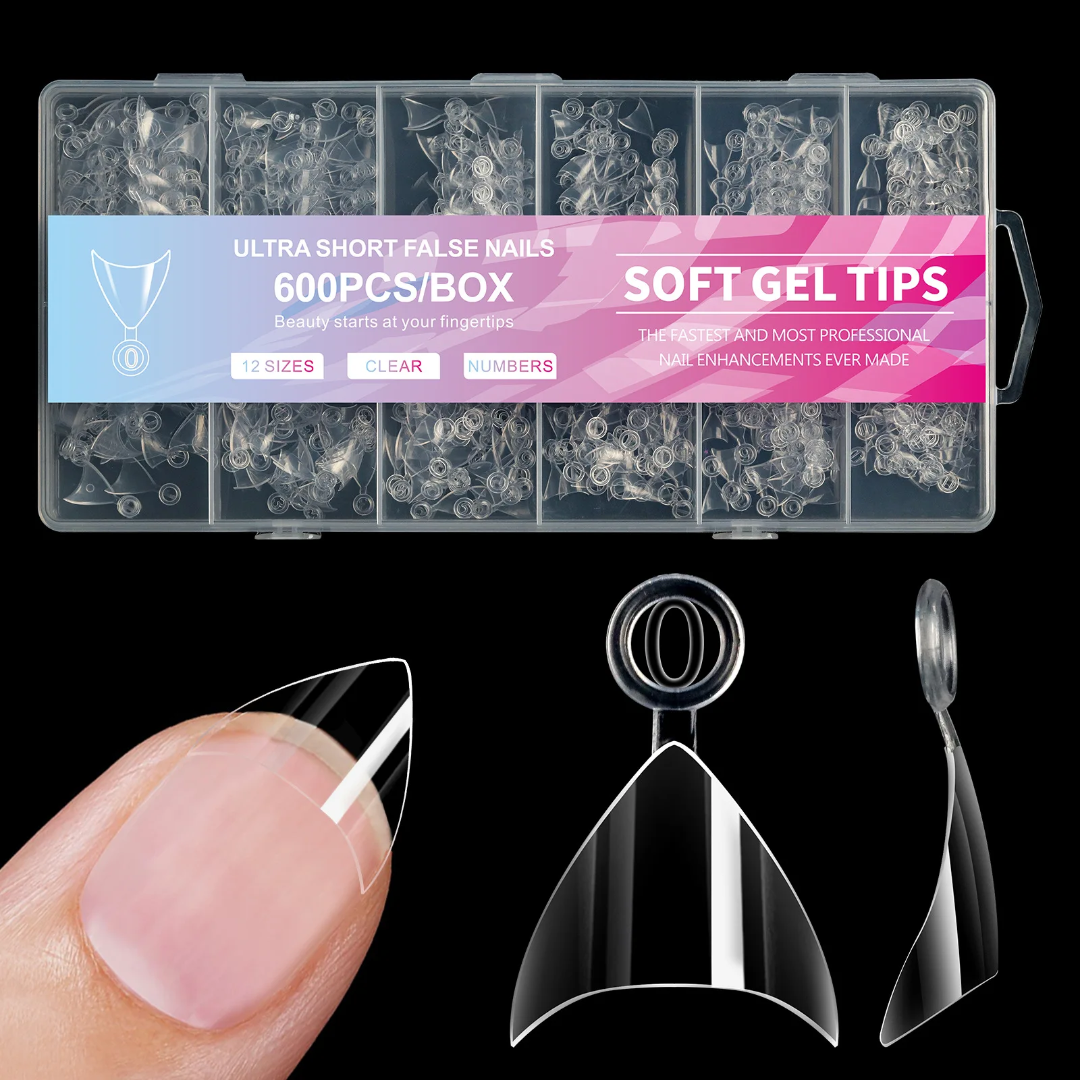 Tips soft gel 600 pzs