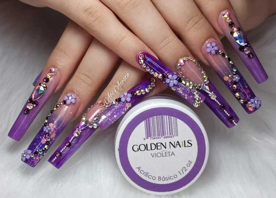 Acrilicos 17 colores en  1/2 onza Golden Nails
