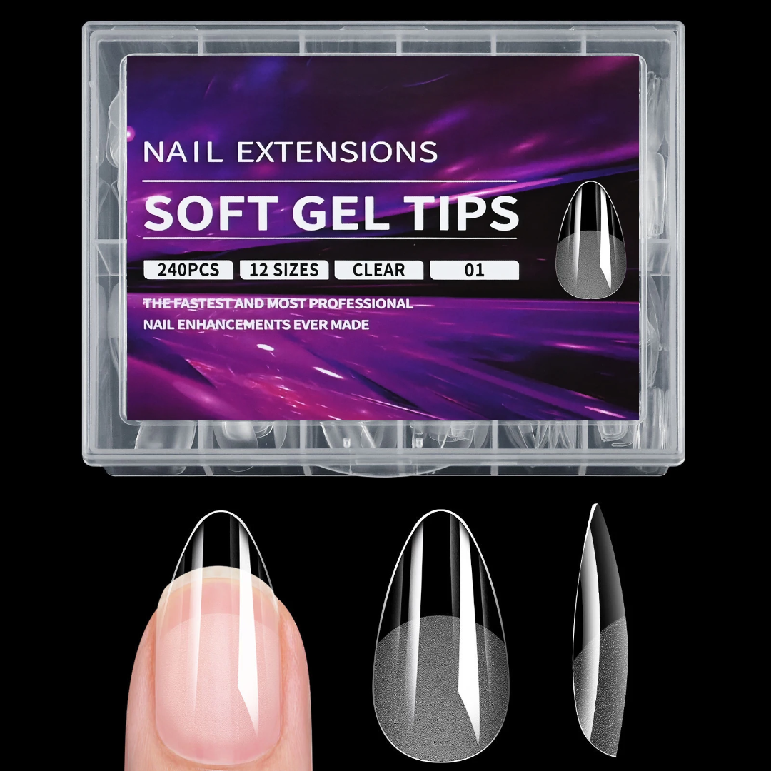 Soft gel tips 240 piezas NUEVO