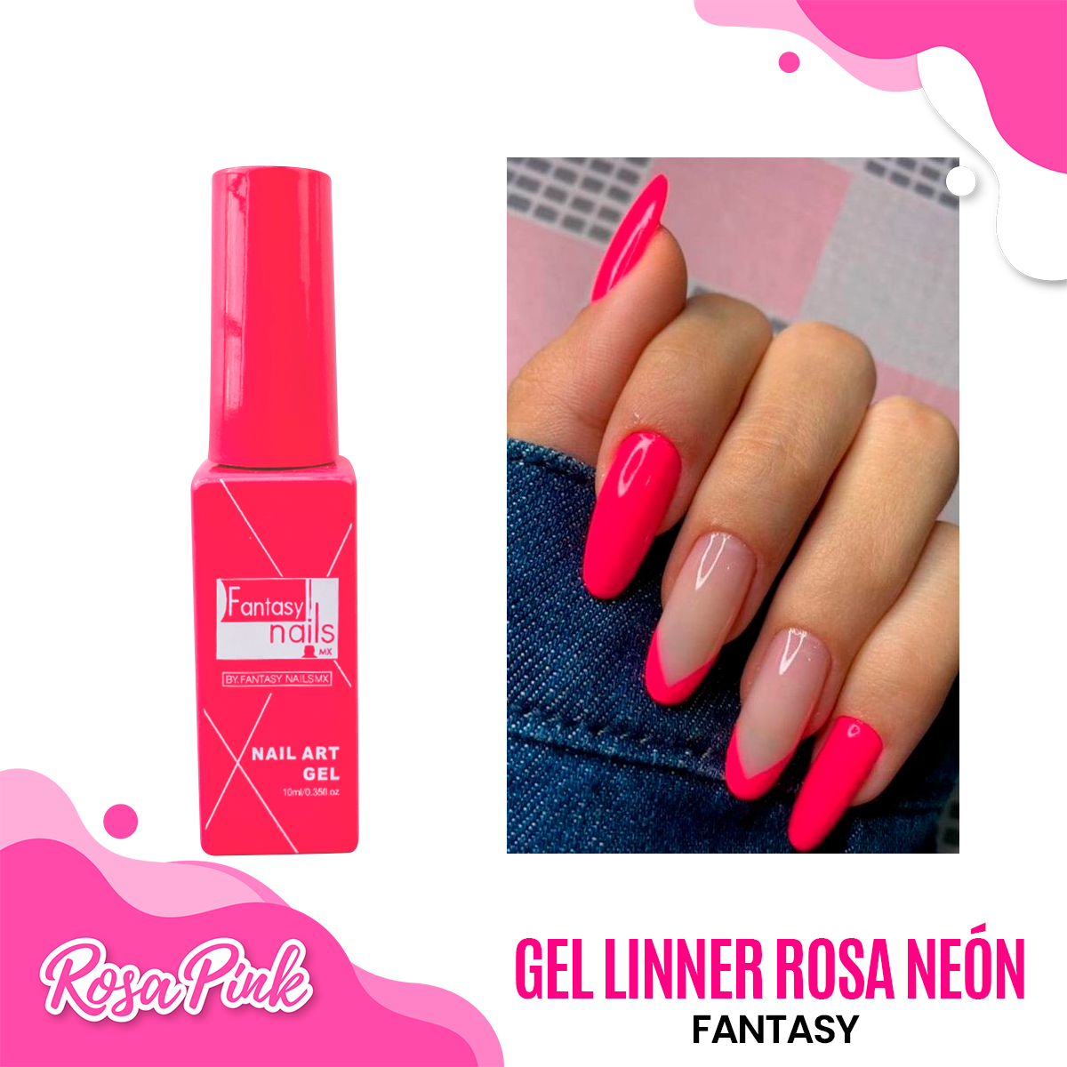Gel liner  fantasy nails