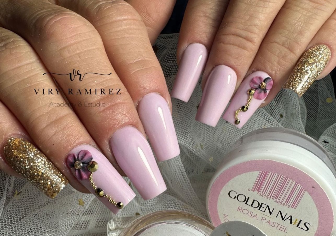 Acrilicos 17 colores en  1/2 onza Golden Nails