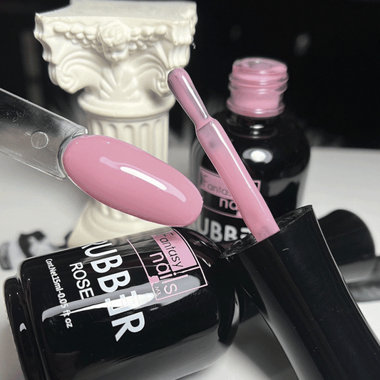 Rubber ROSE fantasy nails