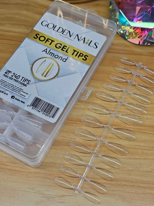 Tips Soft Gel Golden
