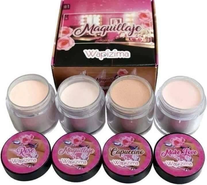 Acrílico wapizima colección maquillaje 4 pzas